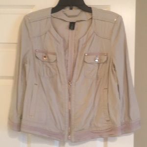 Cropped cargo jacket